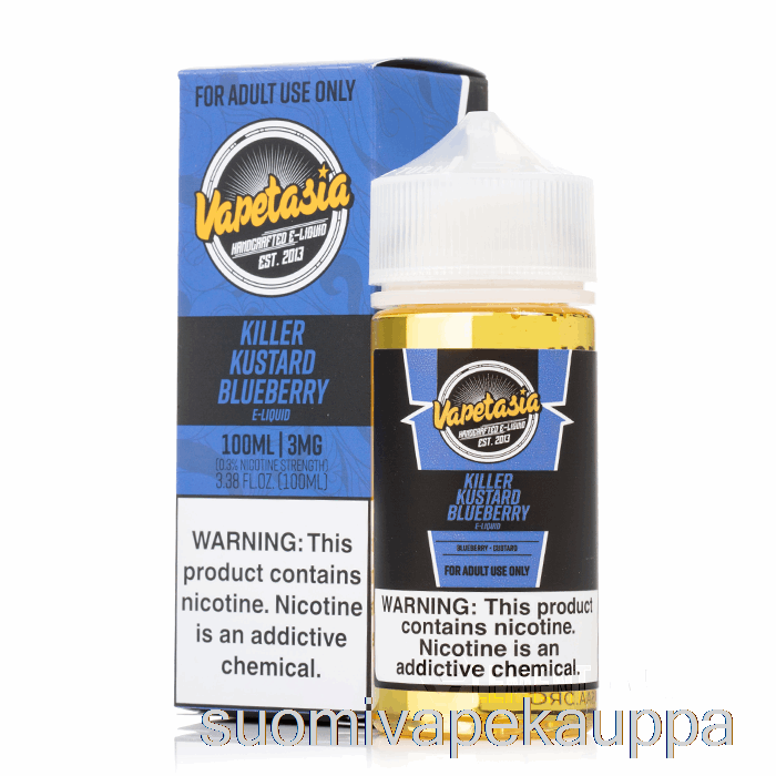 Vape Kauppa Killer Kustard Mustikka - Vapetasia - 100ml 0mg